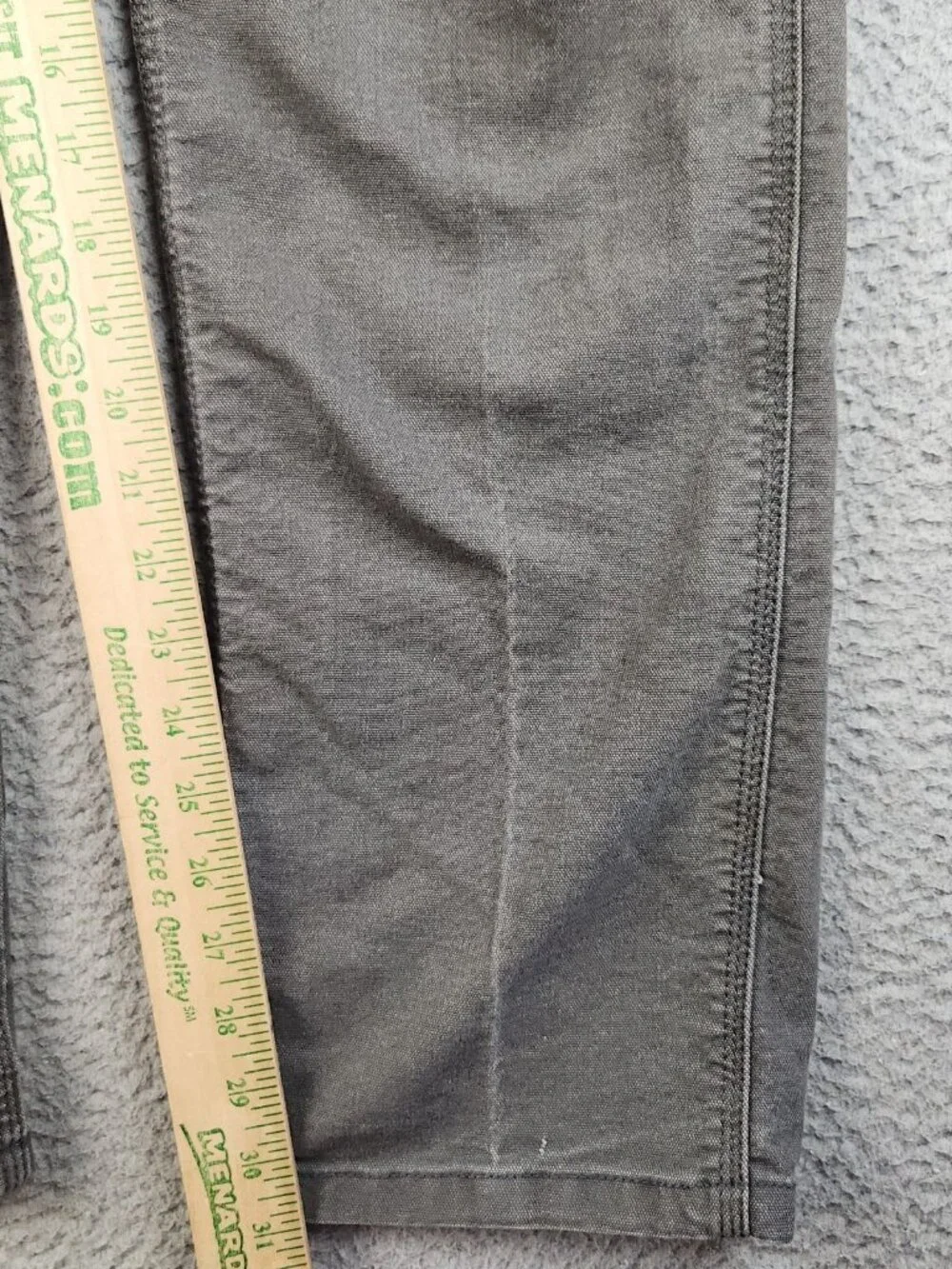 Green Carpenter Straight Leg Garage‎ Pants Size 32x32 Destroyed Work Lightweight